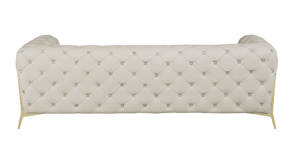 English Elm Global Luxurious 100% Top Grain Italian Leather Sofa - Stylish, Durable Comfort For Modern Living Spaces B05777744