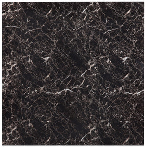 English Elm Black Olney 5pc Dinette Set with Faux Marble Top, Metal Frame & Faux Leather Chairs, Space-Saving Style B01177677