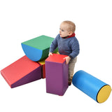Hearth and Haven Soft Climb and Crawl Foam Playset, Safe Soft Foam Nugget Shapes Block For Infants, Preschools, Toddlers, Kids Crawling and Climbing Indoor Active Stacking Play Structuretx TX300854AAJ