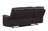 English Elm Leather-Air Recliining Sofa