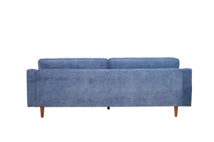 English Elm Anderson Casual Denim Upholstered Three Seat Sofa for Living Room Transitional Decor B05468023