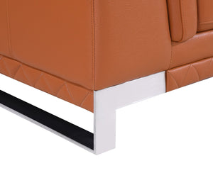 English Elm Top Grain Italian Leather Sofa - Luxurious Camel Hue, Durable Comfort & Stylish Design For Any Space B05777870-GIGA