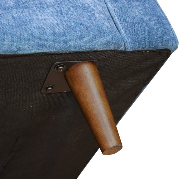 English Elm Anderson Casual Denim Upholstered Three Seat Sofa for Living Room Transitional Decor B05468023