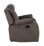 English Elm Reclining Transitional Microfiber Fabric Chair