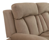 English Elm Reclining Transitional Microfiber Fabric Chair