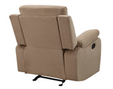 English Elm Reclining Transitional Microfiber Fabric Chair