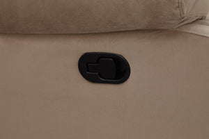 English Elm Global Microfiber Reclining Loveseat – Contemporary Beige Comfort With Supportive Design & Style B05777758