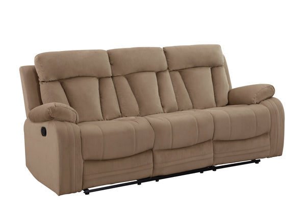 English Elm Global Transitional Microfiber Sofa - Plush Beige, Durable Comfort, Stylish Ergonomics For Any Space B05777759