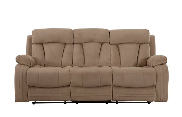 English Elm Global Transitional Microfiber Sofa - Plush Beige, Durable Comfort, Stylish Ergonomics For Any Space B05777759