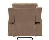 English Elm Reclining Transitional Microfiber Fabric Chair