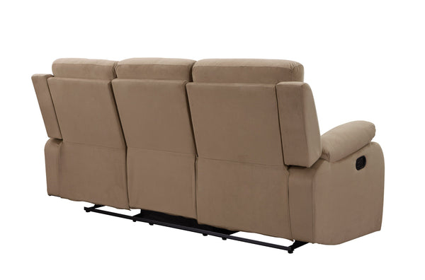 English Elm Global Transitional Microfiber Sofa - Plush Beige, Durable Comfort, Stylish Ergonomics For Any Space B05777759