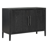 Hearth and Haven U-Style Storage Cabinet Sideboard Wooden Cabinet with 2 Metal Handles and 2 Doors For Hallway, Entryway, Living Room WF299849AAB