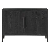 Hearth and Haven U-Style Storage Cabinet Sideboard Wooden Cabinet with 2 Metal Handles and 2 Doors For Hallway, Entryway, Living Room WF299849AAB