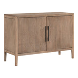 Hearth and Haven U-Style Storage Cabinet Sideboard Wooden Cabinet with 2 Metal Handles and 2 Doors For Hallway, Entryway, Living Room WF299849AAA