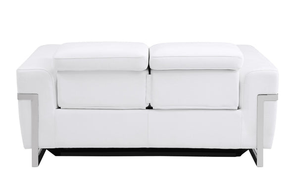 English Elm Global Luxurious Top-Grain Italian Leather Loveseat With Power Recliner & Usb Charger For Comfort P2 B05777836-GIGA