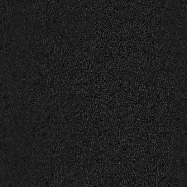 English Elm Global United Oversized Genuine Leather Ottoman with Chrome Legs for Luxurious Comfort and Style Black B05777931