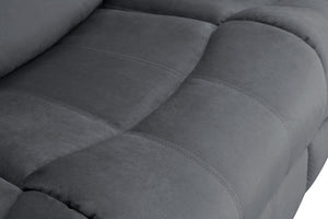English Elm Global Microfiber Recliner Chair With Ergonomic Support - Stylish Gray Comfort For Any Space! B05777781