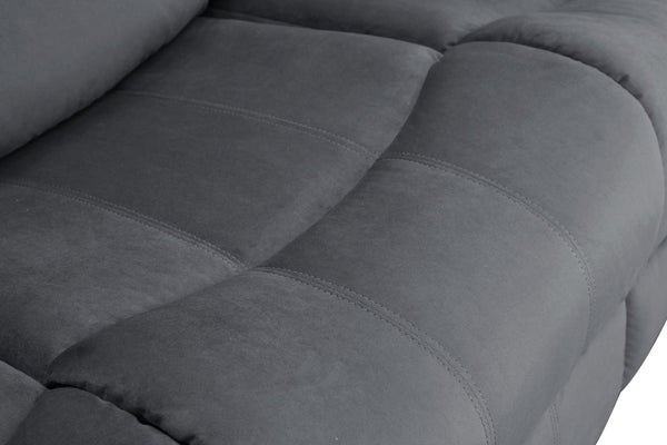 English Elm Global Microfiber Recliner Chair With Ergonomic Support - Stylish Gray Comfort For Any Space! B05777781