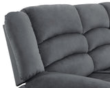 English Elm Transitional Microfiber Fabric Upholstered Loveseat