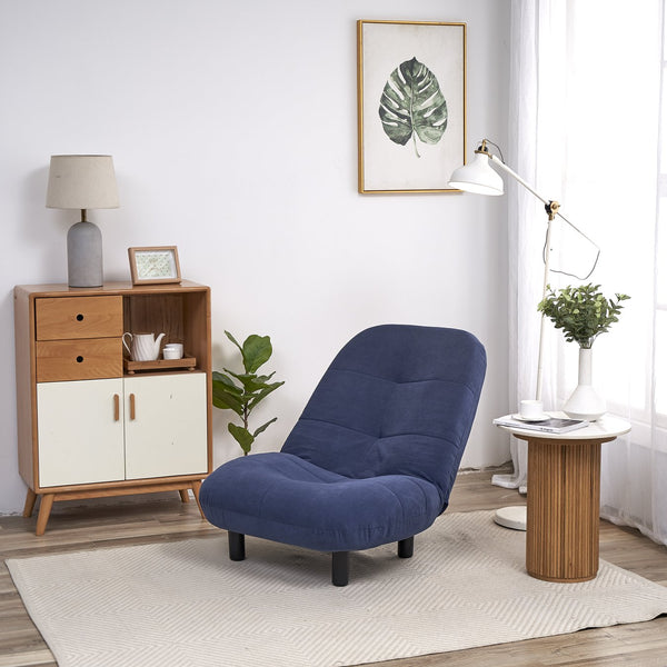 English Elm Single folding floor chair — adjustable reclining tatami sofa for living room, bedroom, dormitory comfort and storage-friendly W24464026