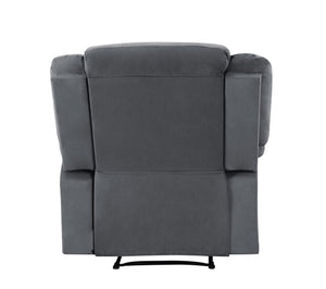 English Elm Global Microfiber Recliner Chair With Ergonomic Support - Stylish Gray Comfort For Any Space! B05777781