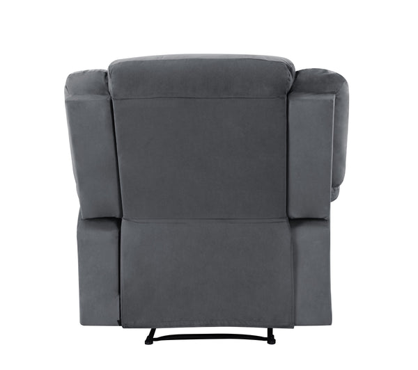 English Elm Global Microfiber Recliner Chair With Ergonomic Support - Stylish Gray Comfort For Any Space! B05777781
