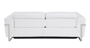 English Elm Global Luxurious Top Grain Italian Leather Power Recliner Sofa With Usb Charging & Modern Design B05777835