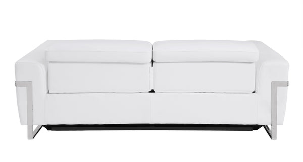 English Elm Global Luxurious Top Grain Italian Leather Power Recliner Sofa With Usb Charging & Modern Design B05777835