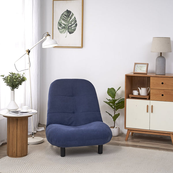 English Elm Single folding floor chair — adjustable reclining tatami sofa for living room, bedroom, dormitory comfort and storage-friendly W24464026