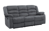 Transitional Microfiber Sofa with Kiln-Dried Hardwood Frame, Sinuous Springs, and Lumbar Support