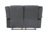 English Elm Transitional Microfiber Fabric Upholstered Loveseat