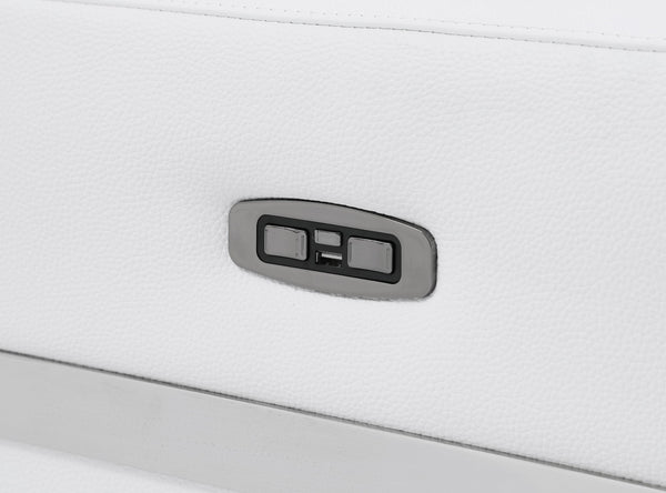 English Elm Global Luxurious Top-Grain Italian Leather Loveseat With Power Recliner & Usb Charger For Comfort P2 B05777836-GIGA