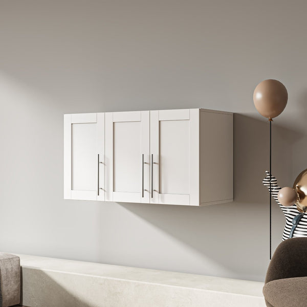 English Elm Stackable Wall-Mounted Storage Cabinet - Versatile 15.75"D X 35.43"W X 19.69"H For Any Room! W33167278-GIGA