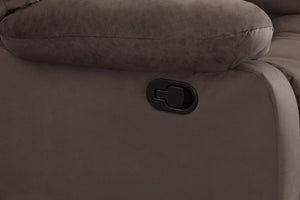 English Elm Global Transitional Microfiber Sofa Brown Upholstered with Lumbar Support, Stainless Steel Base, Plush Foam B05777780