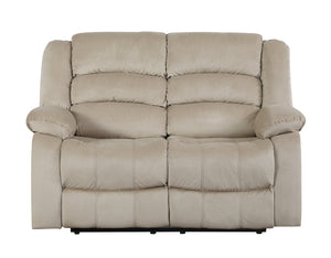 English Elm Global Genuine Italian Leather Power Recliner with USB, Stainless Steel Legs & High-Density Foam Cushioning Beige B05777776