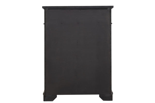 English Elm Traditional 5-Piece Queen Bedroom Set In Rustic Gray - Classic Design With Ample Storage Solutions B009S00998-GIGA