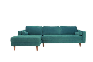English Elm Anderson Left Arm Sectional Sofa Bold Upholstered Chaise for Open Living Spaces B054S00007