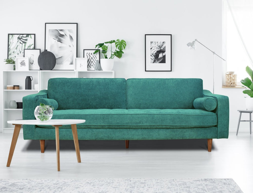 English Elm Anderson Three Seat Sofa Deep Lounge Upholstered Frame for Contemporary Living Rooms B05467996