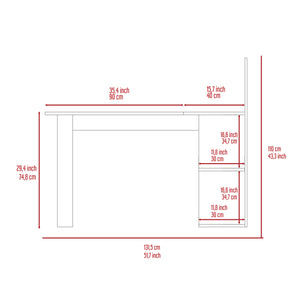 English Elm Fairfield L-Shaped 4-Shelf Computer Desk with Ample Storage, Corner Space Saver, Modern Finish Gray B062S00050