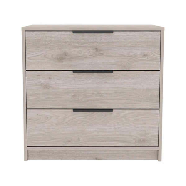 English Elm Cannon 3-Drawer Rectangle Dresser Light Grey — Compact Modern Storage, Sleek Top Display Surface, Durable Manufactured Wood organizer B06280505