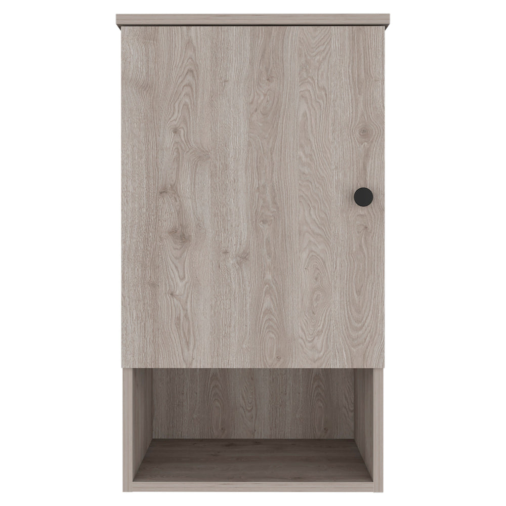 English Elm Kensington Contemporary Light Grey Medicine Cabinet with 3 Shelves, 1 Door — Spacious 28.5" x16.2" x13.8" Storage B06279993