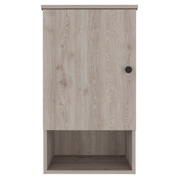 English Elm Kensington Contemporary Light Grey Medicine Cabinet with 3 Shelves, 1 Door — Spacious 28.5" x16.2" x13.8" Storage B06279993