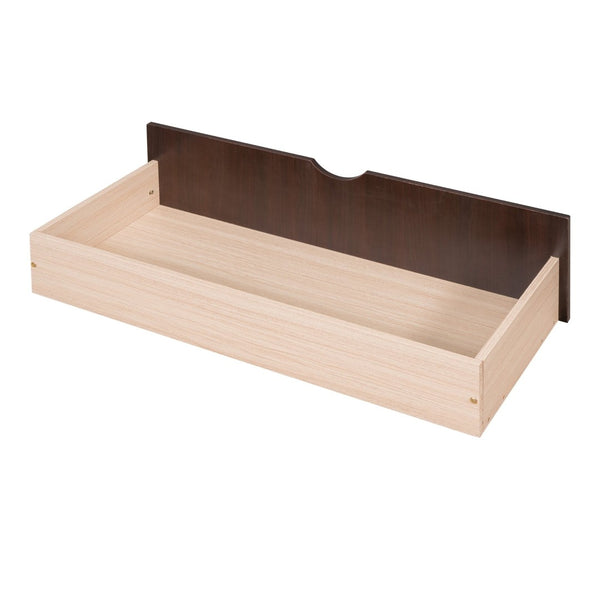 English Elm Twin-over-full Bunk Bed Solid Pine Frame Espresso Finish with Under Drawer Storage LT000065AAP
