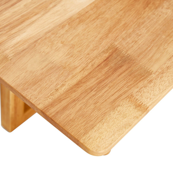 English Elm Chinese imitation rattan coffee table rectangular solid wood tea table rustic modern compact design, stylish Natural W115191494