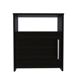 English Elm Black Wengue 1-Shelf Nightstand