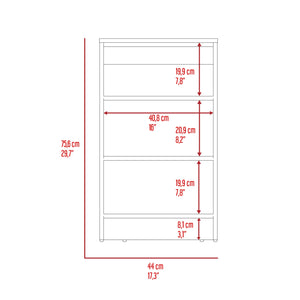 English Elm Nashua 4-Shelf Linen Cabinet Light Grey – Modern Stable Storage with Adjustable Shelf, Compact 29.7"H Organizer B06280361