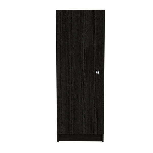 English Elm Rectangle Wenge Pantry Cabinet with 4 Shelves, Slim 47.4" High Modern Storage for Kitchen Clutter B06280273