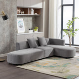 Hearth and Haven U-Style Luxury Modern Style Living Room Upholstery Sofa WY000297AAE