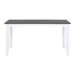 English Elm Topmax 6-Piece Farmhouse Dining Table Set With Upholstered Bench & Chairs - Modern Rustic Charm N717S000003K-GIGA