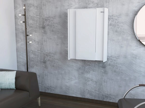 English Elm Wakeman Wall-Mount Foldable Desk White with Hutch 6 Shelves Locking Mechanism Secure Hardware B06280121